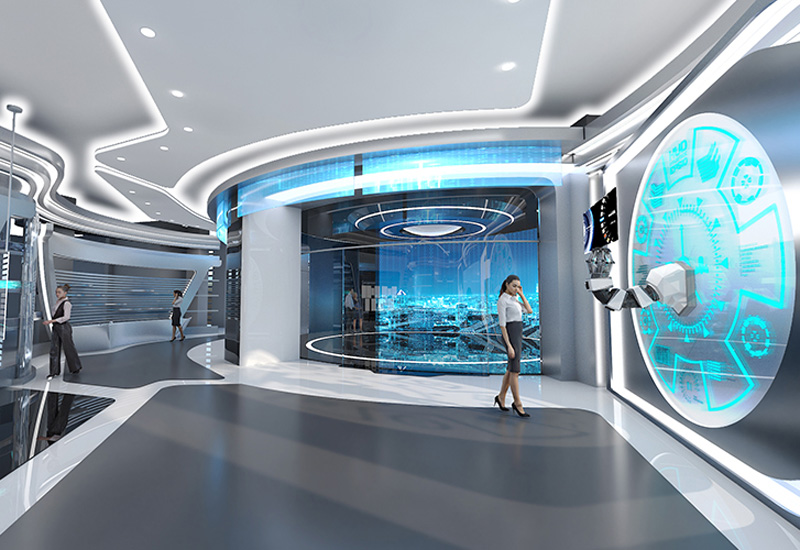 1000平米企業數字展廳設計效果圖